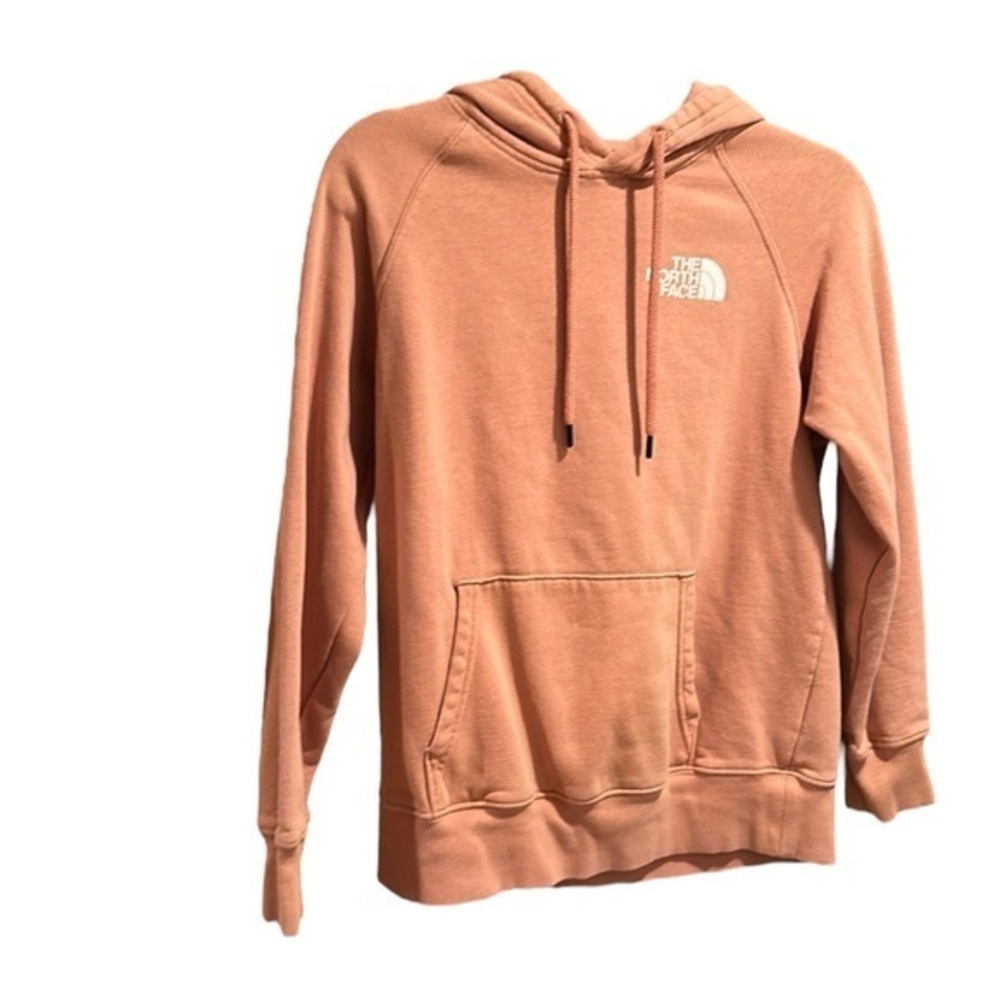 Woman’s The North Face clay colored Pullover hoodie Size M